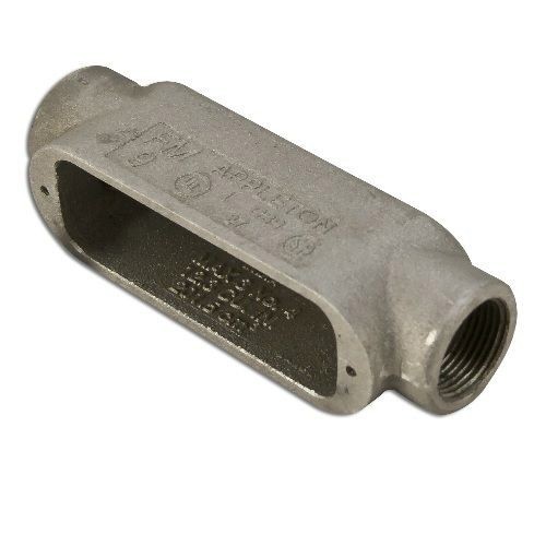 Appleton® UNILETS™ C37 Type-C Conduit Outlet Body, 1 in Hub, Form 7 Form, 11 cu-in Capacity, Grayloy Iron, Triple Coated