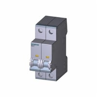 5SY4210-7Siemens Sentron™ 5SY4202-7 Miniature Supplementary Protector, 480 VAC, 2 A, 10 kA Interrupt, 2 Poles, Thermal/Magnetic Trip