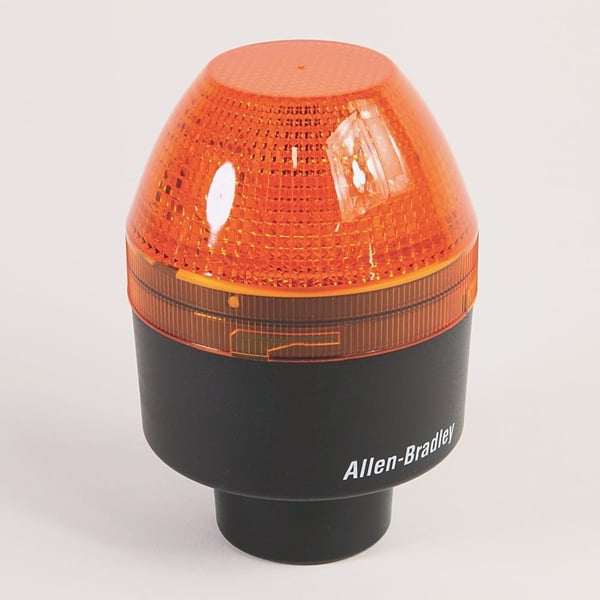 855BS-N10BL4Allen-Bradley, 855BS-N10BL4, Round 90 mm Beacon, 1/2 in Conduit Mount, Standard, 120V AC Full Voltage, LED Strobe Selectable Single/Double Flash, Red