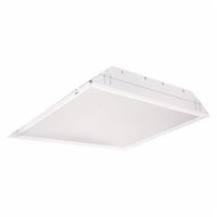 2GT8 4 17 A12 MVOLT 1/4 GEB10ISLithonia Lighting® 2GT8 2 17 A12 MVOLT GEB10IS General Purpose Indoor Troffer, (2) T8 Fluorescent Lamp, 120 to 277 VAC, Steel Housing