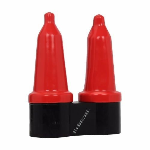 DJ625C2UCooper Power Systems DJ625C2U Deadbreak Junction, EPDM Rubber External Insulation, Copper Internal Current-Carrying Parts, SS U-straps, 15/25 kV, BIL 125 kV, 600 A, 2 Positions