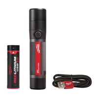 2160-21Milwaukee® 2160-21 Cordless USB Rechargeable Compact Flashlight, LED Bulb, Aluminum Housing, 800 Lumens, 1 Bulb