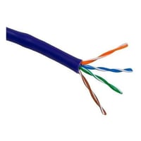 EX77-240-2BCAT 6 Cable, 23 AWG, Cat6, Copper, 4 Pairs, 1000 ft, Polyvinyl Chloride, FEP, Blue, Plenum