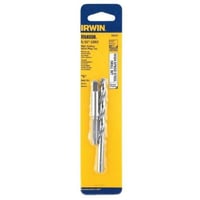 Irwin® Hanson® 80235 Tap and Drill Bit Set, 2 Pieces, 5/16-18 Tap Thread, G Drill, UNC Thread, Spiral Flute Tap, Plug Tap Chamfer
