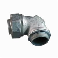 ST-90400Appleton® ST-90125 Liquid Tight Oiltight Raintight Conduit Connector With Plain Throat, 1-1/4 in Trade, 90 deg, Malleable Iron, Triple Coated