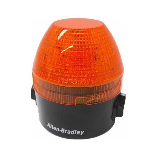 Allen-Bradley 855BS-S24FH4 Round 90 mm Beacon, Surface Mount, Standard, 24V AC/DC Full Voltage, Flashing Halogen, Red