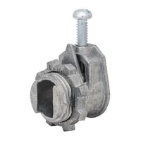 Data-Spec SheetMadison Electric L-67 Set Screw x Threaded Saddle Box Connector, 3/8 in Trade, For Use With Flexible Metal Conduit, Die Cast Zinc