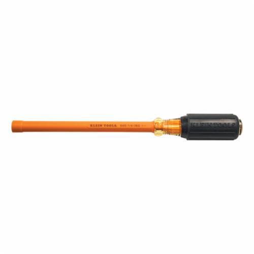646-1/4-INSKlein® 646-1/4-INS Insulated Nutdriver, 1/4 in, Hollow Shank, Orange Cushion Grip Handle