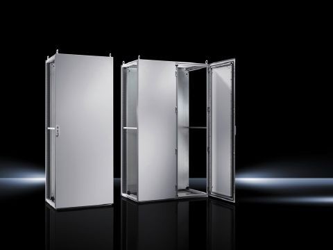 8804500Rittal 8006530 TS 8 1-Door Compact Enclosure, 39 in W x 24 in D x 79 in H, NEMA 12/IP55, Carbon Steel