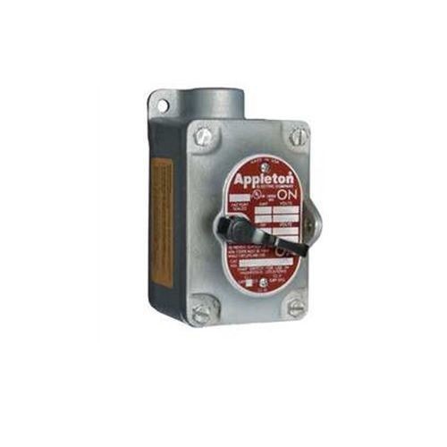 Appleton® UNILETS™ EDS175-F1 1-Gang Dead End Explosionproof Tumbler Switch, 120 to 277 VAC, 20 A, NEMA 7CD/9EFG NEMA Rating
