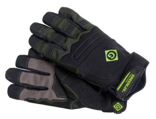 Greenlee® 0358-14L General Purpose Work Glove, Tradesman Work, L, Neoprene/Terry Cloth, Black, Full Neoprene Cuff, Unlined Lining