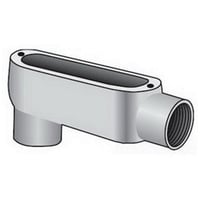 Data-Spec SheetO-Z/Gedney LB-200 Type LB Conduit Outlet Body, 2 in Hub, 77.5 cu-in, Malleable Iron, Aluminum Enamel/Zinc Electroplated