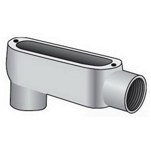 Data-Spec SheetO-Z/Gedney LB-200 Type LB Conduit Outlet Body, 2 in Hub, 77.5 cu-in, Malleable Iron, Aluminum Enamel/Zinc Electroplated