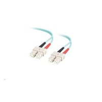 Quiktron® 850-132-006 Value Duplex Multi-Mode Fiber Jumper Cable, 50 Fiber, 50 um Core, 2 m L, Orange