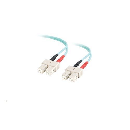 Quiktron® 850-132-006 Value Duplex Multi-Mode Fiber Jumper Cable, 50 Fiber, 50 um Core, 2 m L, Orange