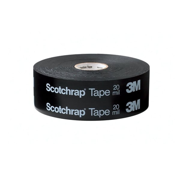 054007-106383M™ Scotchrap™ 054007-10638 All Weather Premium Grade Corrosion Protection Tape, 2 in W x 100 ft Roll L, 10 mil THK, Black