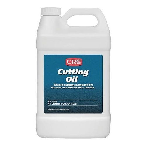 CRC® 14051 Non-Drying Non-Flammable Sulfur Free Thread Cutting Oil Lubricant, 1 gal Bottle, Faint Petroleum, Liquid, Brown