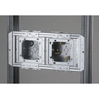 TB45PnVent CADDY TB45P Snap-On Box Mounting Plate, For Use With Heavy Duty Telescoping Bracket and Metal or Wood Stud, 4 in, 4-11/16 in, 5 in Box Size, Steel