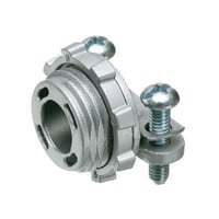Arlington 8400 Straight Cable Connector With 0.4 in Dia Round End Stop, 1 in Trade, 1/2 in Knockout, 0.225 to 0.612 in Cable Openings, Die Cast Zinc