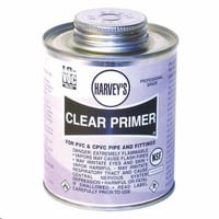 019030-12Harvey® 019030-12 Low VOC Professional Grade Primer, For Use With All Classes and Schedules of CPVC, PVC Pipe and Fittings, Clear, 32 oz Container