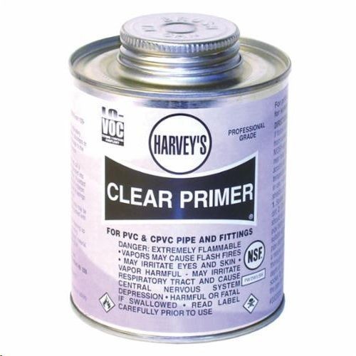 019030-12Harvey® 019030-12 Low VOC Professional Grade Primer, For Use With All Classes and Schedules of CPVC, PVC Pipe and Fittings, Clear, 32 oz Container