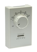 ET9DTSTPI ET9DTS ET9 Line Voltage Thermostat With Thermometer, 2-Pole Heat Only Thermostat, 50 to 90 deg F Control, 2 deg F Heat Differential, Snap Action, DPST Switch, Import