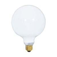 S3002SATCO® S3002 Decorative Dimmable Globe Incandescent Lamp, 60 W, E26 Medium Incandescent Lamp, G40 Shape, 550 Lumens Initial