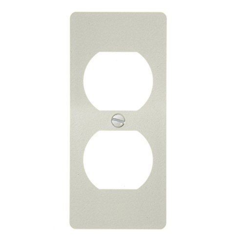 Wiremold® 5507D-WH 5500/5507 Duplex Multi-Channel Non-Metallic Faceplate, For Use With Duplex Style Device, Raceway, PVC, White