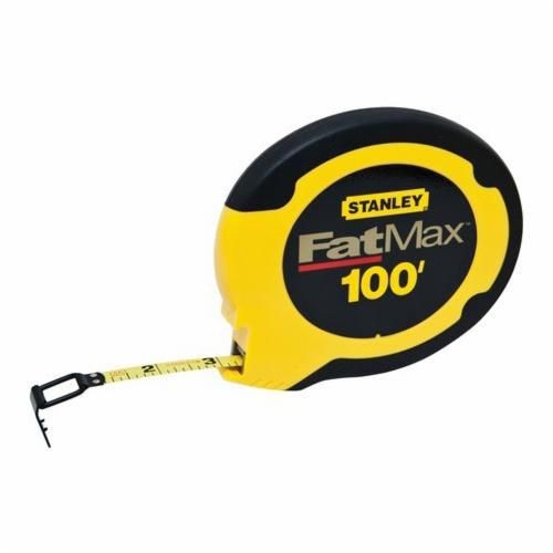 34-130Stanley® FatMax® 34-130 Long Measuring Tape, 3/8 in W x 100 ft L Blade, Steel, SAE