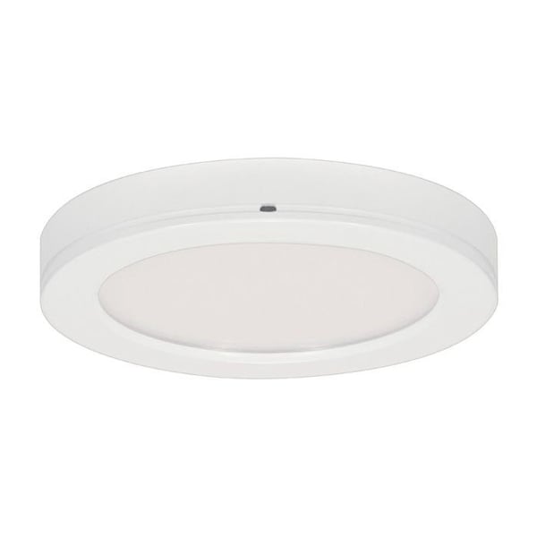 S9364SATCO® S9364 Blink Round RetroFit LED Light Fixture, LED Lamp, 120 VAC, Frosted White Housing