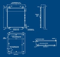AB-24248NFAAustin Electrical Enclosures AB-24248NFA Aluminum Enclosure, 24 in H x 24 in W x 8 in D, Continuous Hinged/Gasketed/Padlockable/HASP cover, NEMA 4X Nema Rating, Aluminum