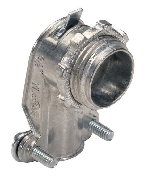 107Southwire - Topaz 106 90 deg Connector, 2 in Trade, 1.54 to 2.54 in Cable Openings, Die Cast Zinc