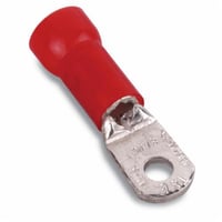 RD737Sta-Kon® RD727 RD Series Insulated Ring Terminal, 8 AWG Conductor, 1.63 in L, Brazed/Overlapped Seam Barrel, Copper, Red