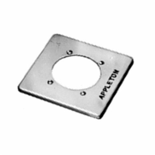 FSK-2R-MAppleton® FSK-2R-M Device Box Cover, 4-5/8 in L x 4-5/8 in W, Receptacle Cover, Steel
