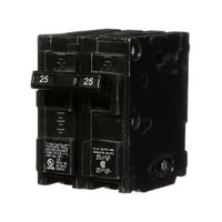 Siemens Q225 Type QP/MP Low Voltage Miniature Molded Case Circuit Breaker With INSTA-WIRE, 120/240 VAC, 25 A, 10 kA Interrupt, 2 Poles, LI/Thermal Magnetic Trip
