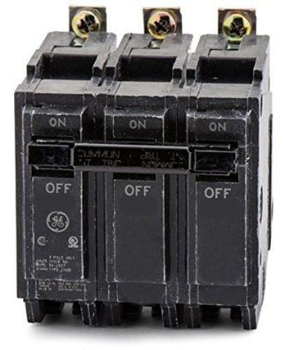 THQB32060General Electric THQB32060 Miniature Circuit Breaker, 120/240 VAC, 60 A, 10 kA, 3 Poles, Non-Interchangeable Trip