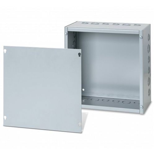Austin Electrical Enclosures AB-18186SB Screw Cover Box, N1, 18 in L x 18 in W x 6 in H, Screw Cover, Galvanized Steel