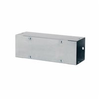 F44T124GVnVent HOFFMAN F88T148GV Straight Section Lay-In Wireway Without Knockouts, 48 in L x 8 in W x 8 in H, Flat Cover, Steel