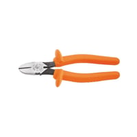 D220-7-INSKlein® D220-7-INS Heavy Duty Hot-Riveted Cutting Plier, 1 in L x 0.969 in W x 1 in THK Steel Deep Jaw, 7-7/8 in OAL, Diagonal/High Leverage/Standard Cut
