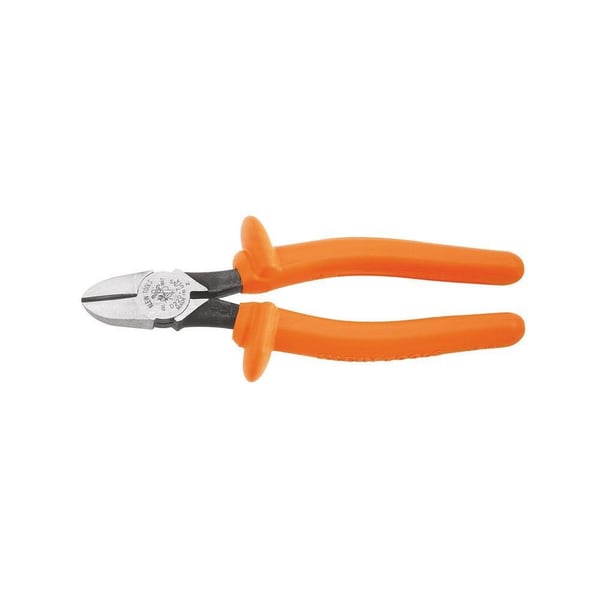 D220-7-INSKlein® D220-7-INS Heavy Duty Hot-Riveted Cutting Plier, 1 in L x 0.969 in W x 1 in THK Steel Deep Jaw, 7-7/8 in OAL, Diagonal/High Leverage/Standard Cut