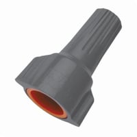 30-1161IDEAL® WEATHERPROOF® 30-1161 61® Series Wire Connector, Swept Wing/Twist-On Shell, Live Action/Square Wire Spring, 22 to 14 AWG Solid/Stranded Copper Wire, Thermoplastic Polyester