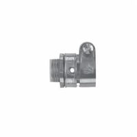 EATON Crouse-Hinds 1713DC Insulated Straight Threaded Squeeze Conduit Connector, 2 in Trade, For Use With Flexible Metallic Conduit Fitting, Die Cast Zinc, Zinc Plated