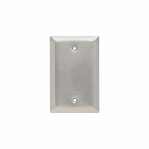 SSJ13Pass & Seymour® SSJ13 Junior Jumbo Blank Wallplate, 1 Gang, 5 in, 302 Stainless Steel