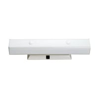 SF77-991SATCO® SF77-991 4 Light Vanity With Outlet, 24 in, White "U" Channel Glass, 60 W, 120 V, Medium Base, A19