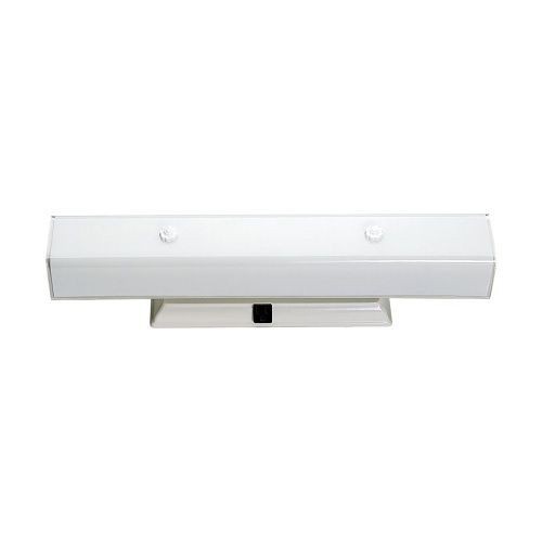 SF77-991SATCO® SF77-991 4 Light Vanity With Outlet, 24 in, White "U" Channel Glass, 60 W, 120 V, Medium Base, A19