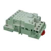 D7PA4EATON D7PA4 D7 Series Relay Socket, 250 VAC/125 VDC, 10 A, For Use With D7 Series General Purpose Plug-In Relay, 4 Poles
