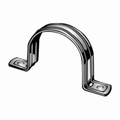 Minerallac® Minerallac Traditional® 240 2-Hole Mounting Strap, 2 AWG, 1/2 in SER/Rigid/IMC Cable, 3/16 in Mounting Hole, Steel, Pre-Galvanized
