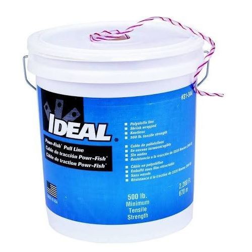 IDEAL® Powr-Fish® 31-340 Heavy Duty Pull Line Measuring Tape, 210 lb Tensile Strength, 6500 ft L x 11 in W, Fiber Polyline