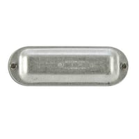 Appleton® UNILETS™ K50 Blank Conduit Body Cover, 1/2 in Hub, For Use With Form 35™ UNILETS™ Conduit Outlet Body, Steel, Zinc Electroplated