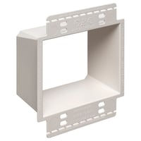 BE2XArlington BE2X Non-Metallic Box Extension With Larger Perforated Flanges, 2 Gangs, 4-1/16 in L x 4-1/8 in W x 1-13/16 in D, Plastic